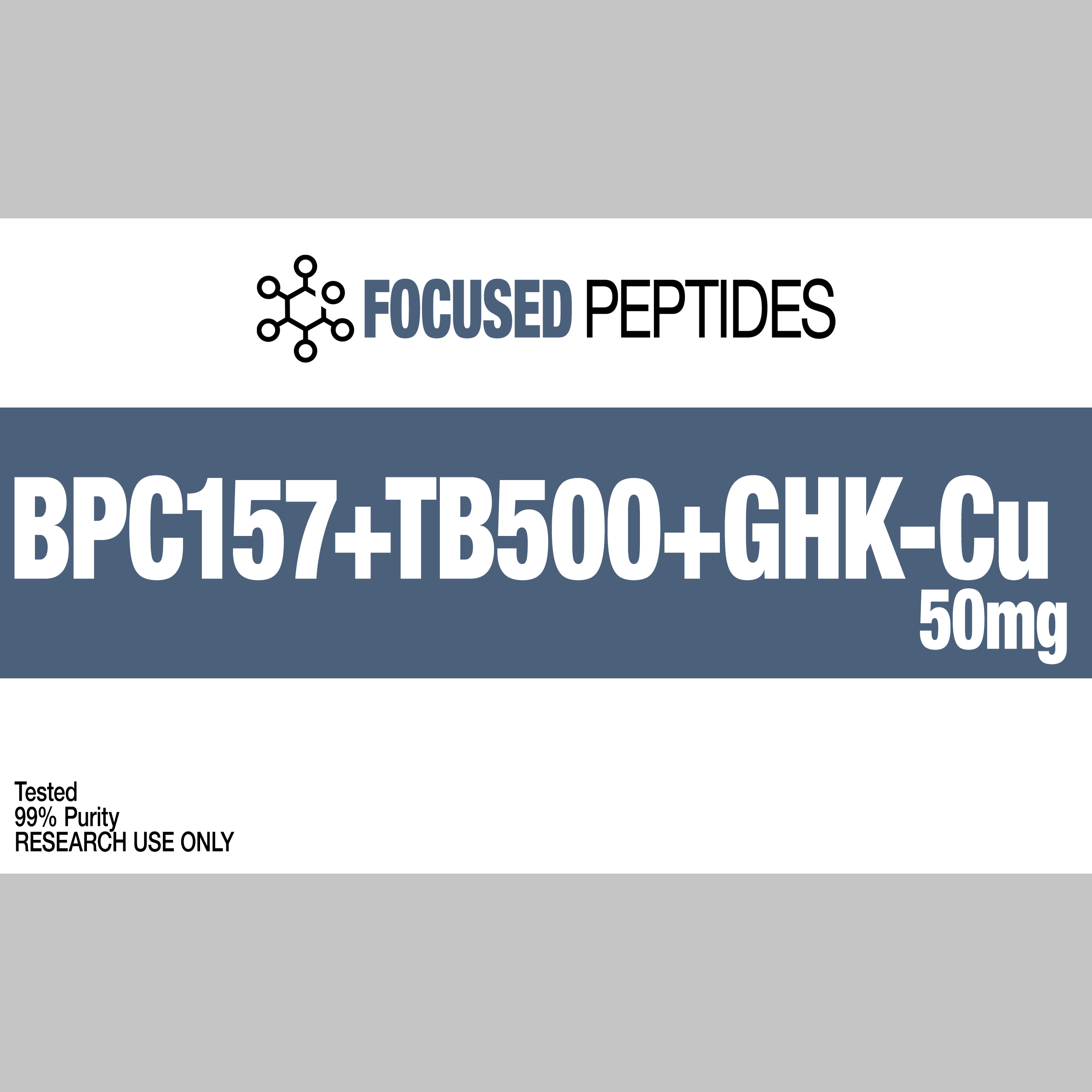 BPC157 + TB500 + GHK-Cu (50mg, Glow Blend)