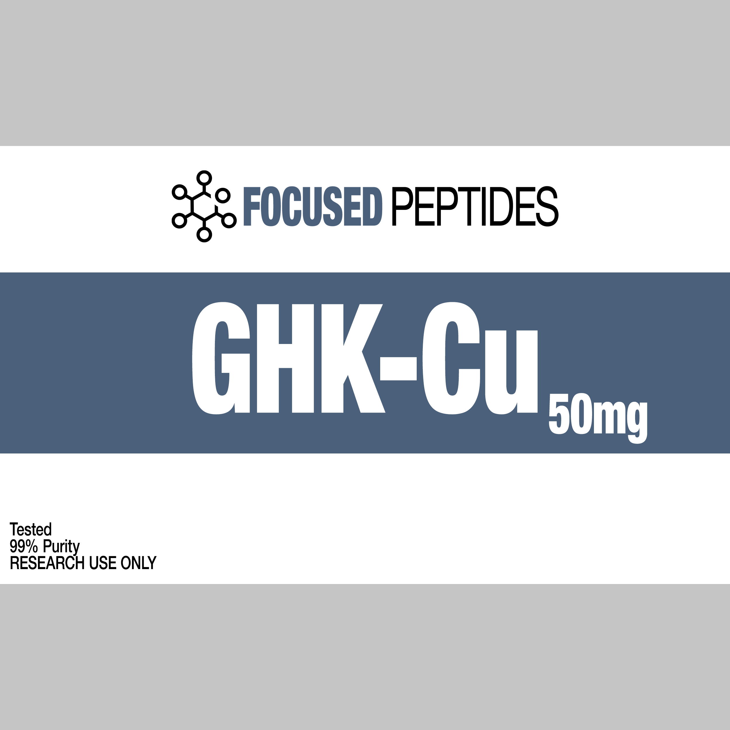 GHK-Cu Peptide - GHK-Cu Research Peptide 50mg & 100mg focusedpeptides GHK-Cu Peptide - GHK-Cu Research Peptide 50mg & 100mg focusedpeptides